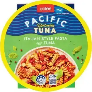 Coles Coles Pacific Tuna Ready to Eat Meals 190g offer
