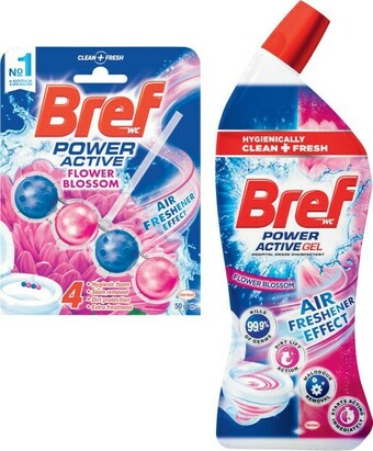 Coles Bref Power Active 50g or Toilet Cleaning Liquid 450mL offer