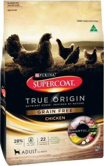 Coles Supercoat True Origin Dry Dog Food 2.5kg offer
