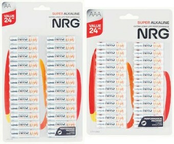 Coles NRG Batteries AA or AAA 24 Pack offer