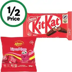 Woolworths Nestlé Medium Bars 35-50g or Allen’s Big Red Frogs 64g offer