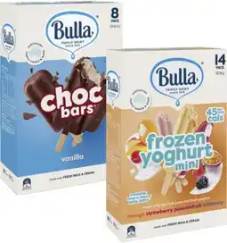 Coles Bulla Frozen Dessert Sticks-14 Pack 472mL-750mL offer