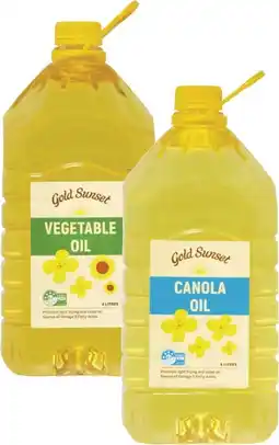 Coles Gold Sunset Vegetable or Canola Oil 4 Litre offer