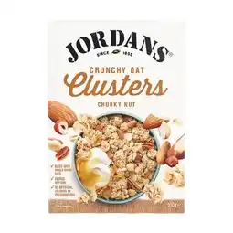 Woolworths Jordans Clusters or Granola 500-750g offer