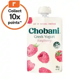 Woolworths Chobani Greek Yogurt Pouch offer