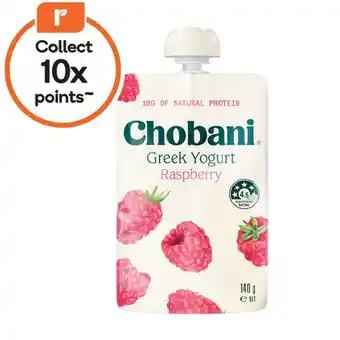 Woolworths Chobani Greek Yogurt Pouch offer