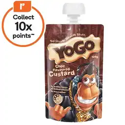 Woolworths YoGo Choc Flavoured Custard Pouch offer