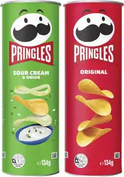 Coles Pringles Potato Crisps-134g offer