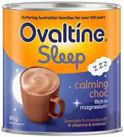 Coles Ovaltine Sleep Calming Chocolate offer