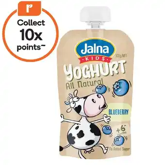 Woolworths Jalna Kids All Natural Yoghurt Pouch offer