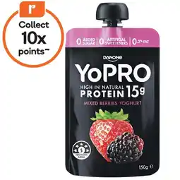 Woolworths YoPRO High Protein Yoghurt Pouch offer