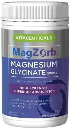 Coles Vitaceuticals MagZorb Magnesium Glycinate Capsules offer