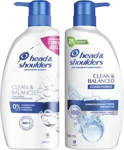 Coles Head & Shoulders Shampoo or Conditioner 660mL offer