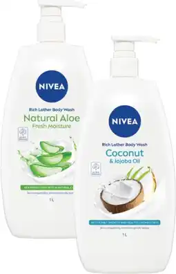 Coles Nivea Body Wash offer