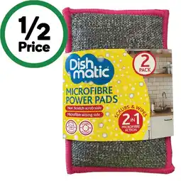 Woolworths Dishmatic Microfibre Power Pads offer