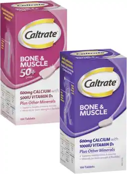 Coles Caltrate Bone & Muscle Health Tablets offer