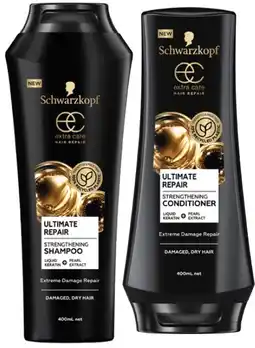Coles Schwarzkopf Extra Care Shampoo or Conditioner 400mL offer