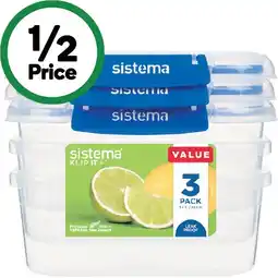 Woolworths Sistema Klip It Plus Rectangle Container offer