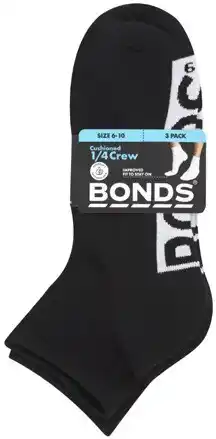 Coles Bonds Men's ¼ Crew Sock offer