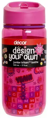 Coles Décor Design Your Own Junior Tritan Bottle offer