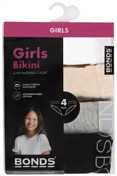 Coles Bonds Kid's Girls Bikini offer