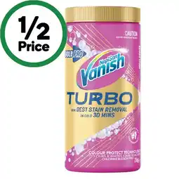 Woolworths Vanish Gold Pro Turbo Stain Remover Powder offer