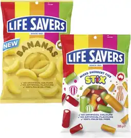 Coles Life Savers Lollies-200g offer