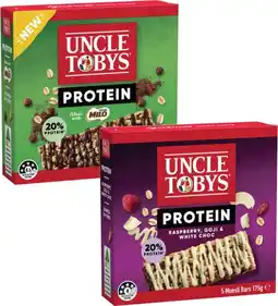 Coles Uncle Tobys Protein Muesli Bars offer