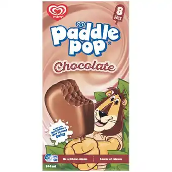 Woolworths Streets Paddle Pop offer