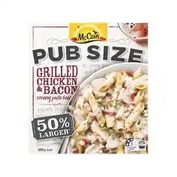 Woolworths McCain Pub Size Meals offer