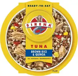 Coles Sirena Tuna Superfoods & Rice offer