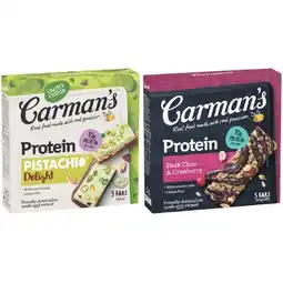 Woolworths Carman’s Protein Bars offer