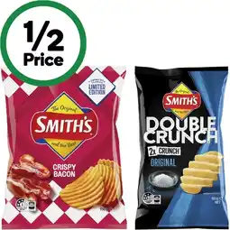 Woolworths Smith's Crinkle Cut or Double Crunch Potato Chips 150-170g offer