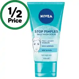 Woolworths Nivea Stop Pimples Daily Wash Scrub offer