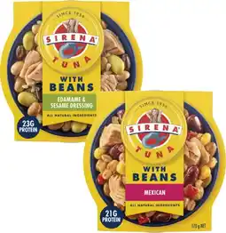 Coles Sirena Tuna with Beans offer