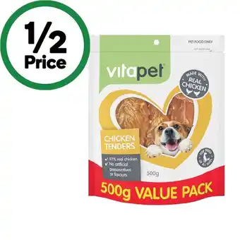 Woolworths Vitapet Chicken Tenders Dog Treats offer
