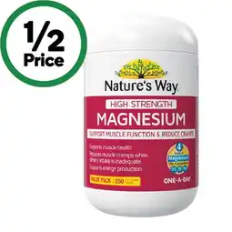 Woolworths Nature’s Way High Strength Magnesium Coated Tablets offer