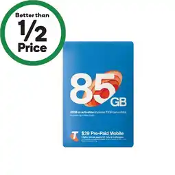 Woolworths Telstra $39 Starter Pack§ offer