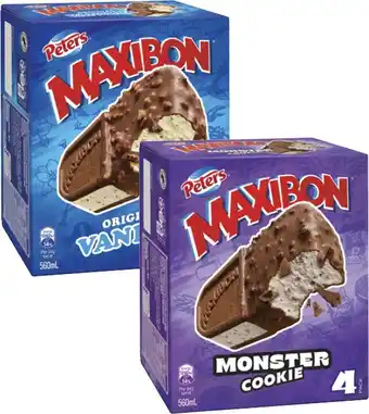 Coles Peters Maxibon 560mL offer