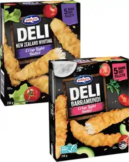 Coles Birds Eye Deli Crispy Light Batter Fish offer