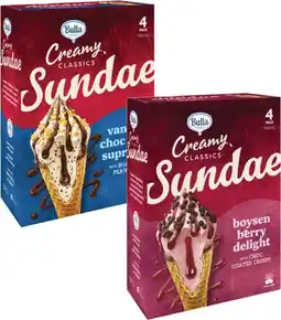 Coles Bulla Creamy Classics Ice Cream Sundae Cones 580mL offer