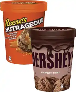 Coles Hershey's, Reese's or Violet Crumble Ice Cream Tub 1 Litre offer