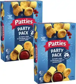 Coles Patties Party Pack 1.25kg offer