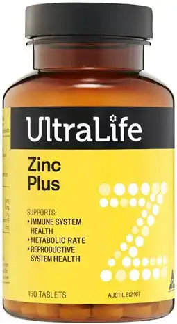 Coles UltraLife Zinc Plus Tablets offer