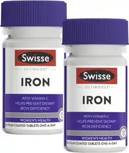 Coles Swisse Ultiboost Iron Tablets offer
