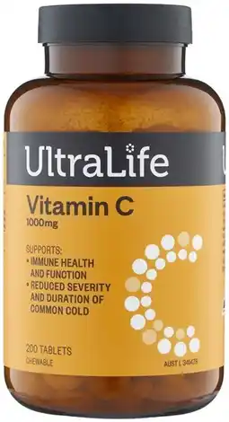 Coles UltraLife Vitamin C Chewable Tablets offer