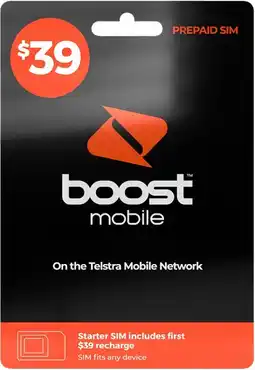 Coles Boost $39 Sim Starter Pack offer