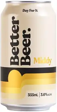 Coles Better Beer Ultra Low Carb Middy Cans Block offer