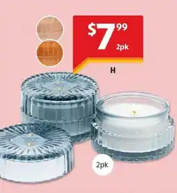 ALDI Ribbed Glass Candles offer