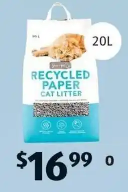 ALDI San-i-Pet 99% Recycled Paper Cat Litter offer